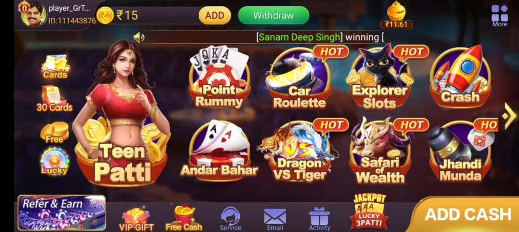 Teen Patti Gold Real Cash